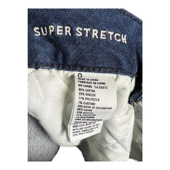 American Eagle Super Stretch Jean shorts Basic Casual Denim 0 - Picture 4 of 4